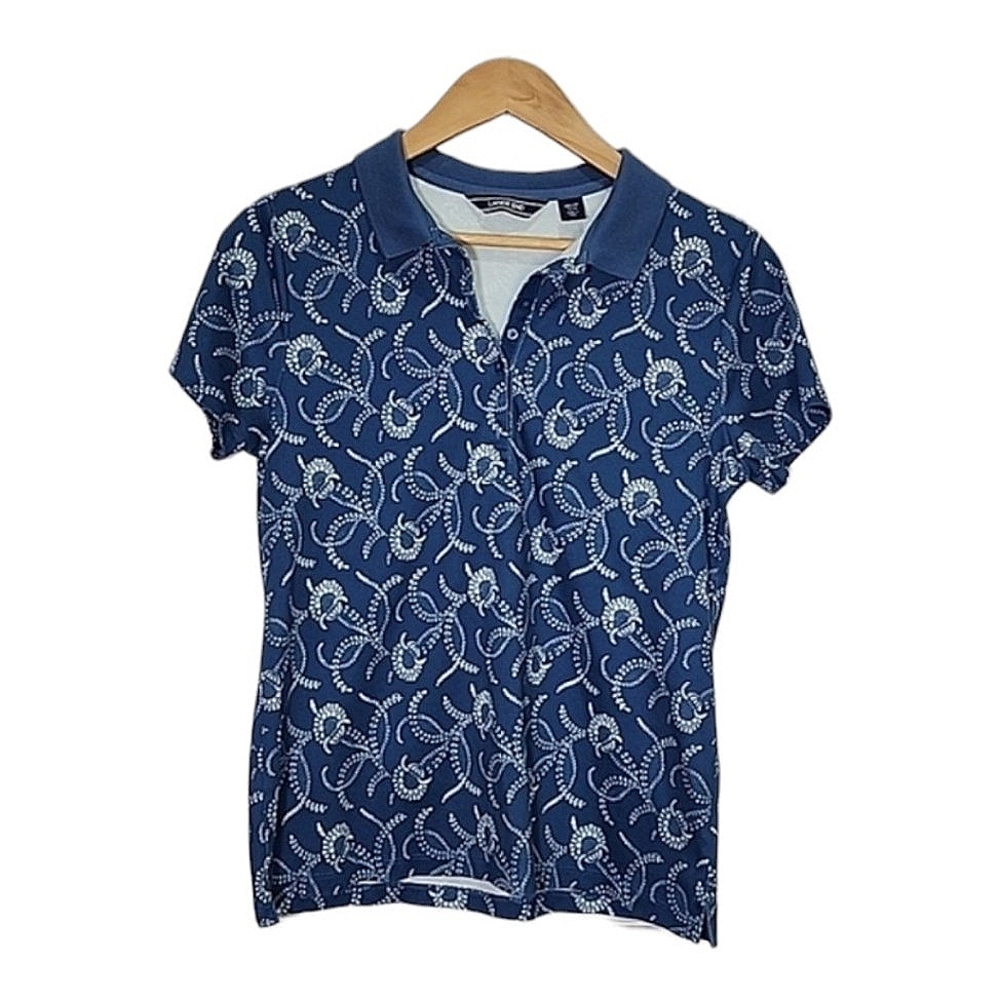 Lands' End 100% Pima cotton collard top size M